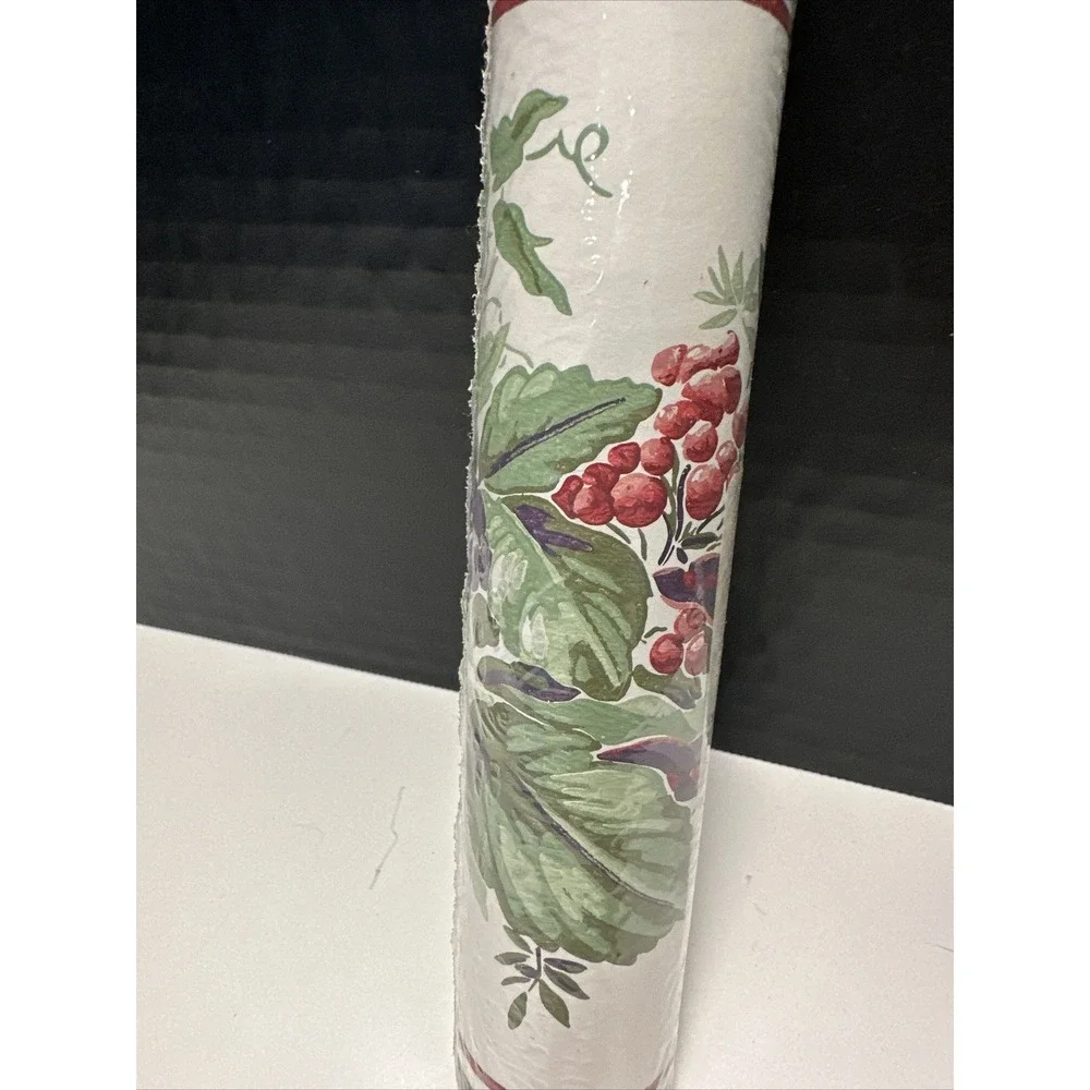 Vintage York Grape Wallpaper Border 5 Yards‎ SEALED